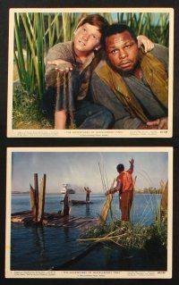 5w023 ADVENTURES OF HUCKLEBERRY FINN 8 color 8x10 stills '60 Mark Twain, Eddie Hodges, Moore!