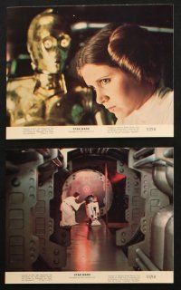 5w043 STAR WARS 8 color 8x10 stills '80 Lucas, Luke, Obi-Wan, Han Solo, Chewie, Leia, C-3PO