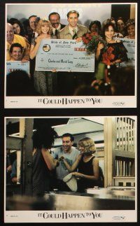 5w029 IT COULD HAPPEN TO YOU 8 8x10 mini LCs '94 Nicolas Cage shares winnings with Bridget Fonda!