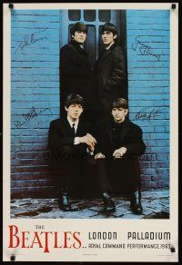5x685 BEATLES: LONDON PALLADIUM Canadian commercial poster '80s John, Paul, Ringo, George!