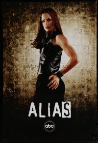 5x218 ALIAS tv poster '01 great close-up image of sexy Jennifer Garner w/ hand on hip!
