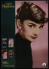 5x610 AUDREY HEPBURN COLLECTION video poster '88 wonderful image of the pretty actress!