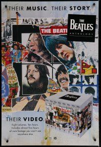 5x613 BEATLES 2-sided video poster '96 many images of Paul, John, George & Ringo!