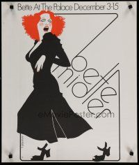 5x159 BETTE MIDLER stage poster '73 art of the singer by Richard Amsel!