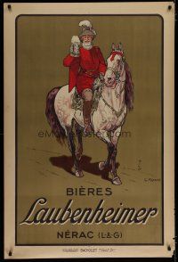 5x195 BIERES LAUBENHEIMER 32x47 advertising poster '15 Ripart art of King Henry IV w/beer!