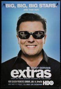 5x225 EXTRAS tv poster '05 big, big, big stars and this guy, Ricky Gervais!