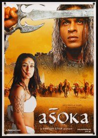5y049 ASOKA 1sh '01 Bollywoood, Kareena Kapoor, Shah Rukh Khan in the title role!