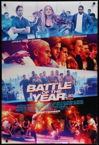 5y081 BATTLE OF THE YEAR advance DS 1sh '13 Josh Holloway, Laz Alonso & Chris Brown as Rooster!