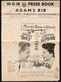 5z405 ADAM'S RIB pressbook '49 husband & wife Spencer Tracy & Katharine Hepburn are lawyers!