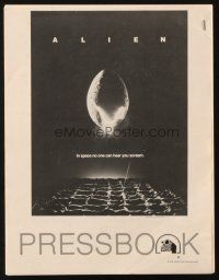 5z414 ALIEN pressbook '79 Ridley Scott outer space sci-fi monster classic, cool hatching egg image!
