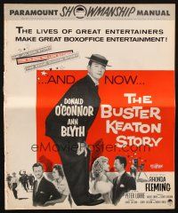 5z456 BUSTER KEATON STORY pressbook '57 Donald O'Connor as The Great Stoneface comedian, Ann Blyth