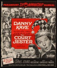 5z498 COURT JESTER pressbook '55 classic wacky Danny Kaye, Glynis Johns, Basil Rathbone