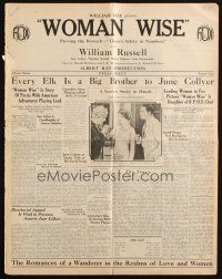 5z993 WOMAN WISE pressbook '28 June Collyer, William Russell, Walter Pidgeon in an early role!