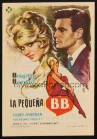 5z041 BRIDE IS MUCH TOO BEAUTIFUL Spanish herald '61 different Ale art of sexy Brigitte Bardot!