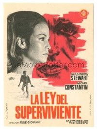 5z157 LAW OF SURVIVAL Spanish herald '67 La loi du survivant, Alexandra Stewart, Michel Constantin