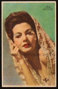 5z169 MARIA MONTEZ Spanish herald '45 great head & shoulders portrait of the pretty actress!