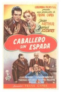 5z184 MR. SMITH GOES TO WASHINGTON Spanish herald '49 Capra, James Stewart, Jean Arthur, different