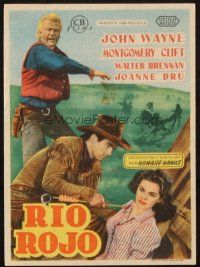 5z223 RED RIVER Spanish herald '53 John Wayne, Montgomery Clift, Joanne Dru, Howard Hawks