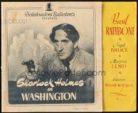 5z252 SHERLOCK HOLMES IN WASHINGTON Spanish herald '48 Basil Rathbone & Nigel Bruce in D.C.!