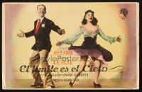 5z257 SKY'S THE LIMIT Spanish herald '45 different image of Fred Astaire & Joan Leslie dancing!
