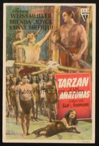 5z276 TARZAN & THE AMAZONS Spanish herald '46 Johnny Weissmuller, Brenda Joyce, Johnny Sheffield