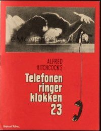 5z332 DIAL M FOR MURDER Danish program '55 Alfred Hitchcock, Grace Kelly, different images!