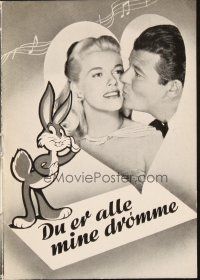 5z360 MY DREAM IS YOURS Danish program '50 Jack Carson, Doris Day, different image with Bugs Bunny!