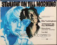 5z891 STRAIGHT ON TILL MORNING English pressbook '72 Rita Tushingham, English Hammer horror!