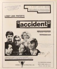 5z404 ACCIDENT pressbook '67 directed by Joseph Losey, written by Harold Pinter, Dirk Bogarde