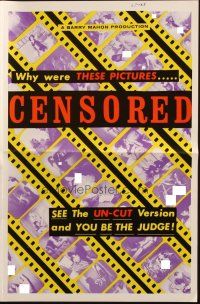 5z466 CENSORED pressbook '65 Barry Mahon, see the UN-CUT version & YOU be the judge!