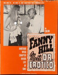 5z544 FANNY HILL MEETS DR EROTICO pressbook '67 Barry Mahon, another chapter in her life of sin!