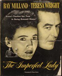 5z647 IMPERFECT LADY pressbook '46 Lewis Allen directed, Ray Milland & Teresa Wright!