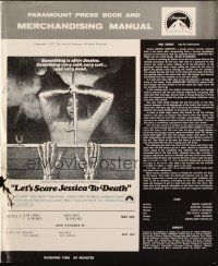 5z696 LET'S SCARE JESSICA TO DEATH pressbook '71 something very dead is after Zohra Lampert!