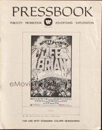 5z698 LIFE OF BRIAN pressbook '79 Monty Python, he's not the Messiah, he's just a naughty boy!