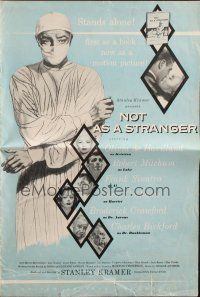 5z767 NOT AS A STRANGER pressbook '55 doctor Robert Mitchum, Olivia De Havilland, Frank Sinatra