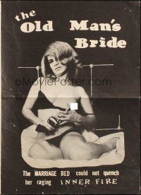 5z770 OLD MAN'S BRIDE pressbook '67 the marriage bed could not quench her raging inner fire!