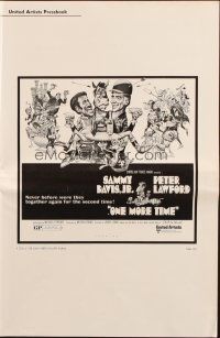 5z774 ONE MORE TIME pressbook '70 Jack Davis art of Sammy Davis & Peter Lawford as Salt & Pepper!