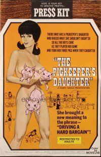 5z798 PIGKEEPER'S DAUGHTER pressbook '72 she brought new meaning to driving a hard bargain!