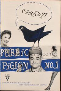 5z812 PUBLIC PIGEON NO 1 pressbook '56 wacky Red Skelton & sexy Vivian Blaine!
