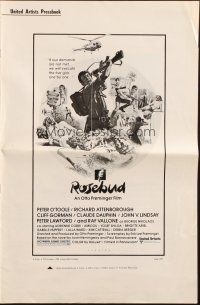 5z832 ROSEBUD pressbook '75 directed by Otto Preminger, Peter O'Toole, Richard Attenborough