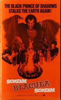 5z841 SCREAM BLACULA SCREAM pressbook '73 black vampire William Marshall & Pam Grier!