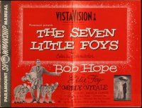 5z853 SEVEN LITTLE FOYS pressbook '55 Bob Hope performing with his seven kids in wacky outfits!