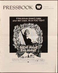 5z863 SILENT NIGHT EVIL NIGHT pressbook '75 gruesome images will make your skin crawl!