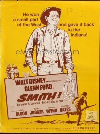 5z868 SMITH pressbook '69 Glenn Ford won a small part of the west & gave it back to the Indians!