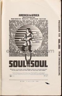 5z875 SOUL TO SOUL pressbook '71 Tina Turner performing from America to Africa!