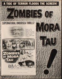 5z999 ZOMBIES OF MORA TAU pressbook '57 Allison Hayes, terror on the African voodoo coast!