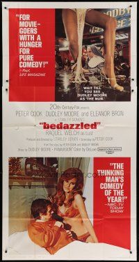 6a422 BEDAZZLED 3sh '68 classic fantasy, Dudley Moore as nun & with sexy Raquel Welch as Lust!