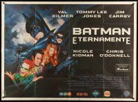 6a193 BATMAN FOREVER Argentinean 43x58 '95 Val Kilmer, Nicole Kidman, Tommy Lee Jones, Jim Carrey