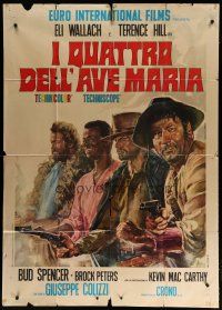 6a687 ACE HIGH Italian 1p '68 Wallach, Hill, Peters, McCarthy, Gasparri spaghetti western art!