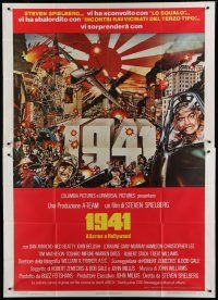 6a002 1941 Italian 2p '80 Steven Spielberg, art of John Belushi as Wild Bill by David McMacken!